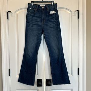 SLVRLAKE premium denim Charlotte Raw Hem Jeans Atlantic City wash 28